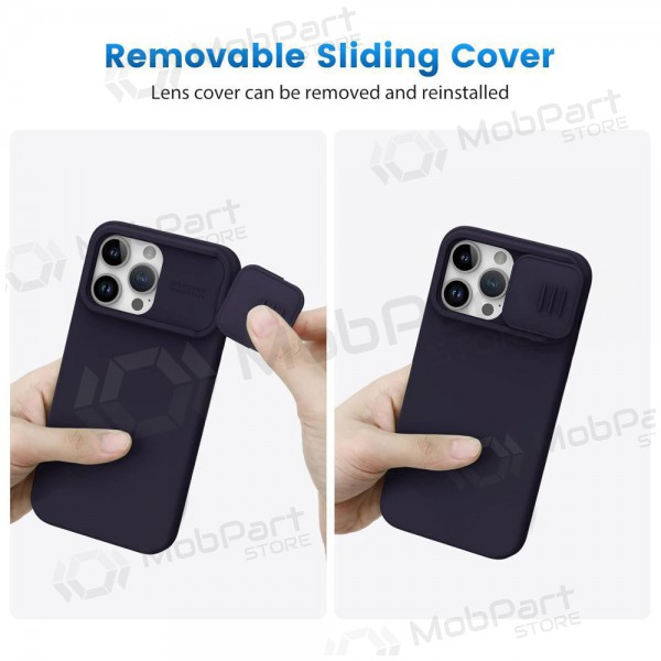 Apple iPhone 14 hülle „Nillkin Silicone“ (dunkelviolett)