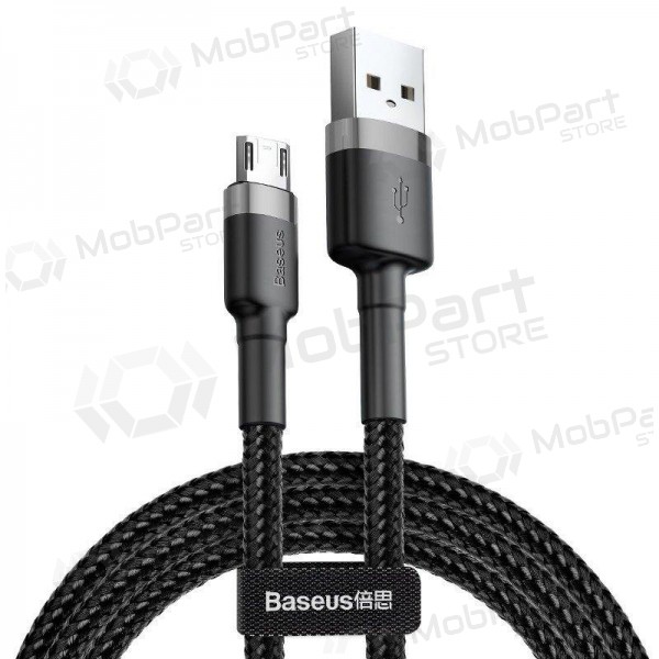 USB Kabel Baseus Cafule microUSB 2.0m 1.5A (Grau-Schwarz) CAMKLF-CG1