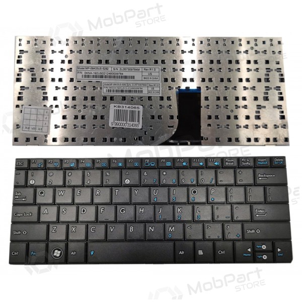 ASUS: EEE PC 1001, 1001PXD, 1005, 1005HA Tastatur ASUS: EEE PC 1001, 1001PXD, 1005, 1005HA Tastatur