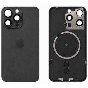 Apple iPhone 15 Pro Max rückseitige Abdeckung (schwarz) (Premium)