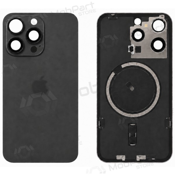 Apple iPhone 15 Pro Max rückseitige Abdeckung (schwarz) (Premium)