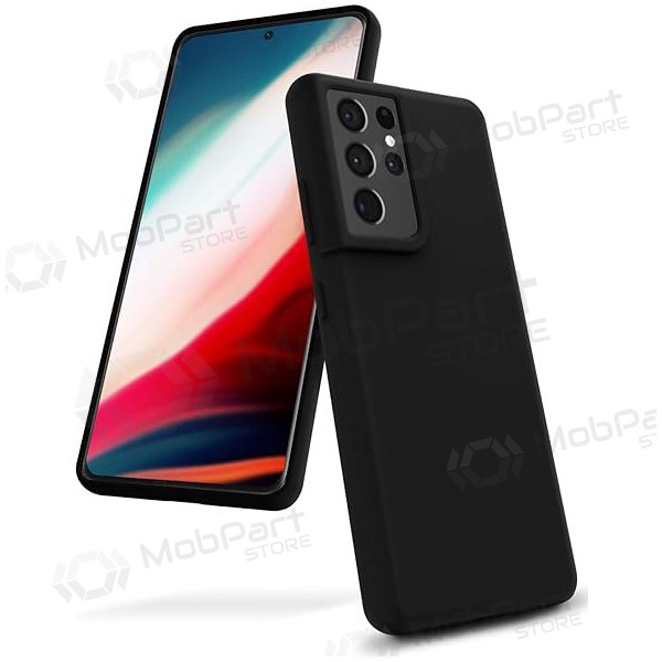 Handyhülle Mercury Silicone Case Samsung A366 A36 5G Schwarz