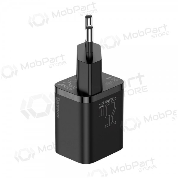 Ladegerät buitinis Baseus Super Si 25W + Type-C 1.0m Schwarz TZCCSUP-L01