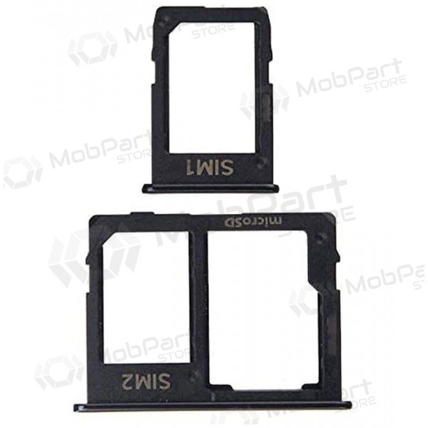 Samsung J415 Galaxy J4+ 2018 SIM-Kartenhalter (2Stck) (Schwarz)