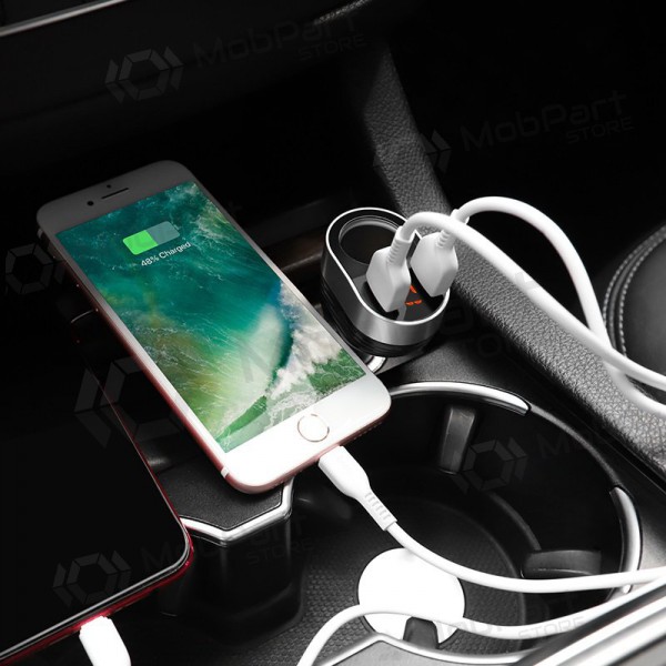 Ladegerät automobilinis Hoco Z29 x 2 USB (3.1A) (Schwarz)