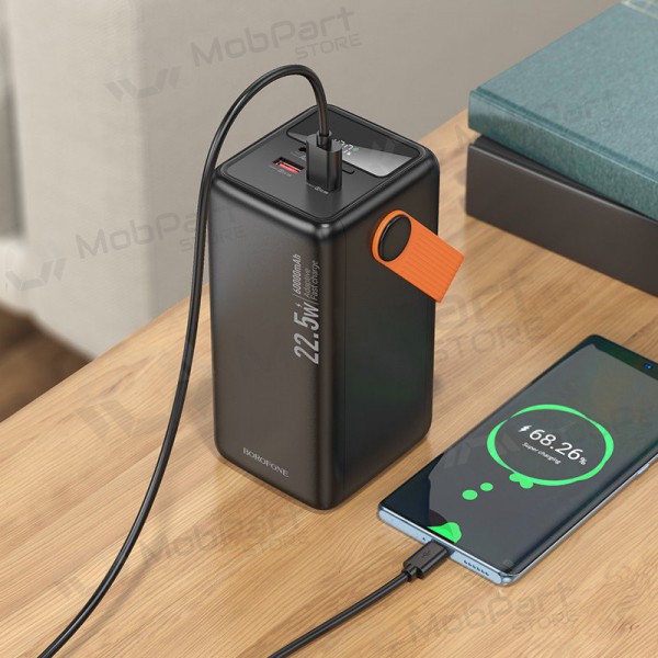 externe Batterie Power Bank Borofone BJ66B 22.5W+PD20W 60000mAh Schwarz