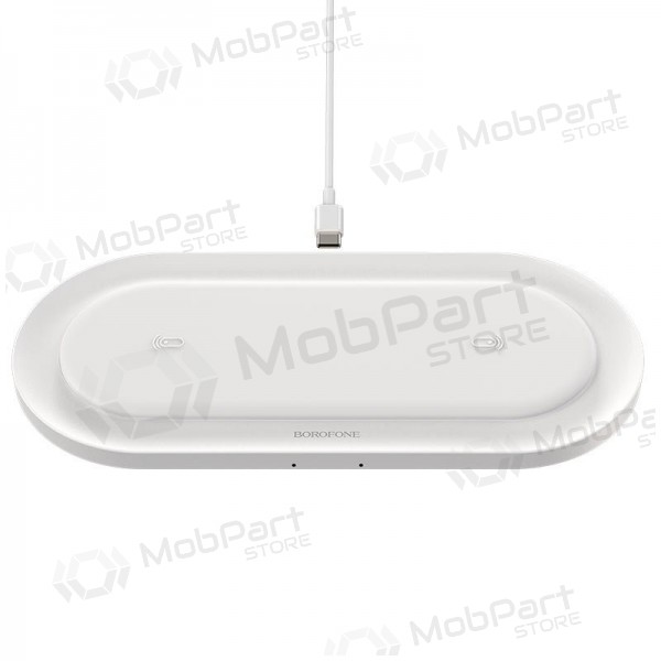 Ladegerät kabellos Borofone BQ7 Prominent Dual (10W) (Weiß)