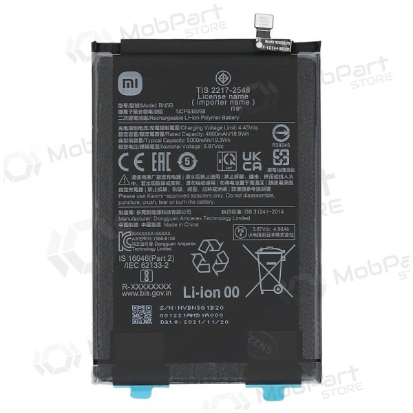 Xiaomi Redmi 10A, Redmi 10C Batterie, akumuliatorius (BN5G) (original) Xiaomi Redmi 10A, Redmi 10C Batterie, akumuliatorius (BN5G) (original)
