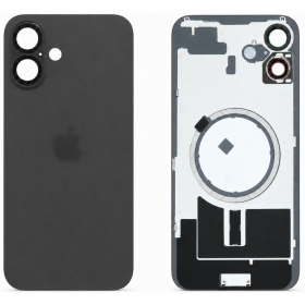 Apple iPhone 16 rückseitige Abdeckung (schwarz) (Premium)
