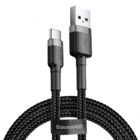 Kabel Baseus Cafule PD Type-C - Type-C 3.0A 60W (Grau-Schwarz) 1.0m CATKLF-GG1