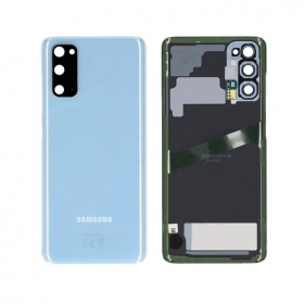 Samsung G981F / G980 Galaxy S20 Rückseite Akkudeckel (Cloud Blue) (gebraucht grade C, original)