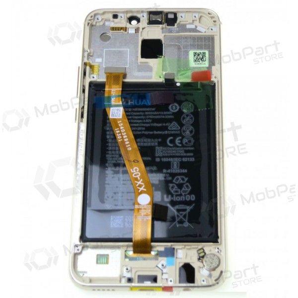 Huawei Mate 20 Lite Display (Golden ) (mit Rahmen und Batterie) (service pack) (original)