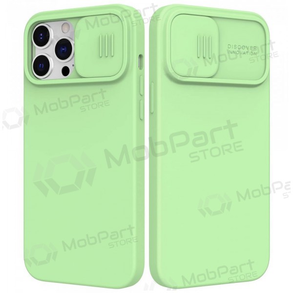 Apple iPhone 14 hülle „Nillkin Silicone“ (hellgrün)