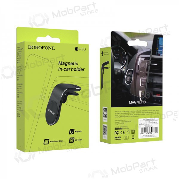 Automobilinis Universal telefono laikiklis Borofone BH10, tvirtinamas ant ventiliacijos grotelių, magnetinis, Schwarz Automobilinis Universal telefono laikiklis Borofone BH10, tvirtinamas ant ventiliacijos grotelių, magnetinis, Schwarz
