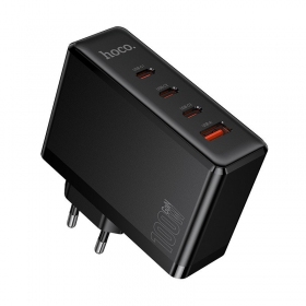 Telefonladegerät Hoco N85 100 W 3x USB-C + USB-A schwarz