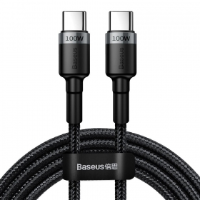 USB-C-Kabel Baseus Cafule CATKLF-ALG1 USB-C auf USB-C 2 m 100 W schwarz
