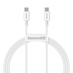 Kabel Baseus Superior Type-C - Type-C 100W 1.0m (Weiß) CATYS-B02