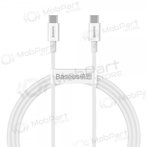 Kabel Baseus Superior Type-C - Type-C 100W 1.0m (Weiß) CATYS-B02
