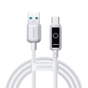 USB-C kabel joyroom S-A55 starflight USB-A auf USB-C 1.2 m 66 W weiß.