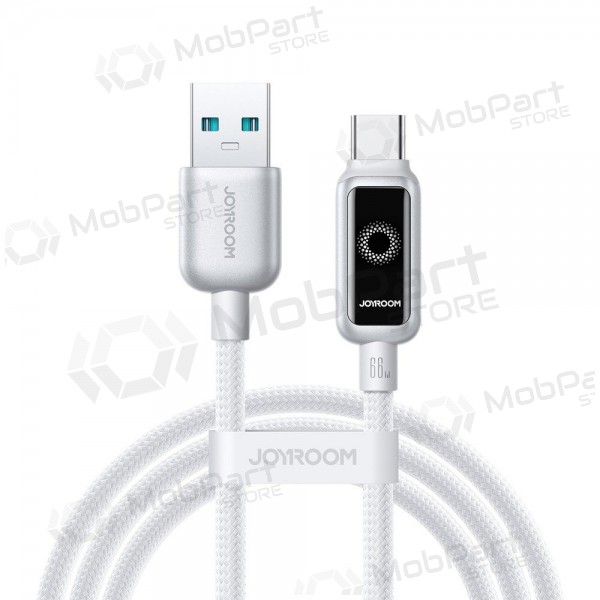USB-C kabel joyroom S-A55 starflight USB-A auf USB-C 1.2 m 66 W weiß.