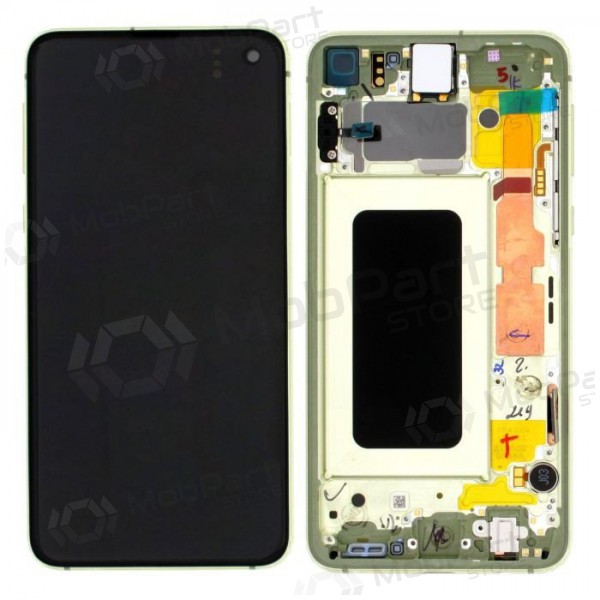 Samsung G970F Galaxy S10e Display (Canary Yellow) (mit Rahmen) (gebraucht grade A, original)