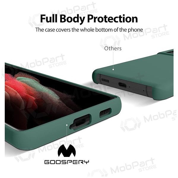 Handyhülle Mercury Silicone Case Samsung A366 A36 5G Dunkelgrün