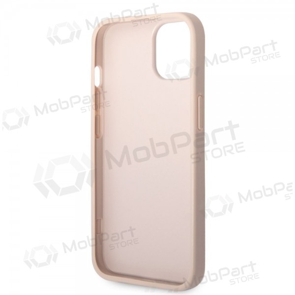 Apple iPhone 14 Hülle - Guess PU 4G Metal Logo (rosa)