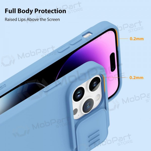 Apple iPhone 14 hülle - Nillkin Silicone (hellblau)
