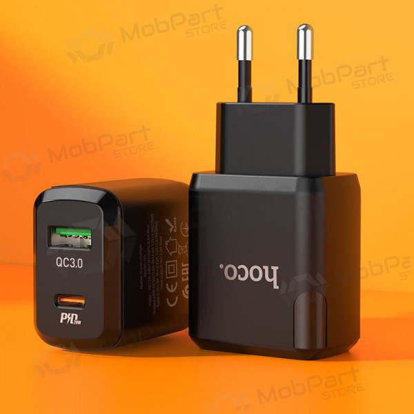 Ladegerät Hoco N5 USB Quick Charge 3.0 + PD 20W (3.1A) (Schwarz)