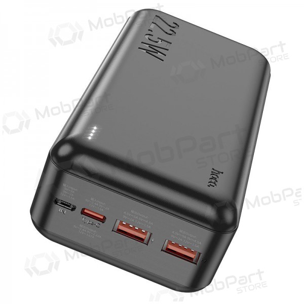 externe Batterie Power Bank Hoco J101B PD 20W+Quick Charge 3.0 22.5W 30000mAh Schwarz
