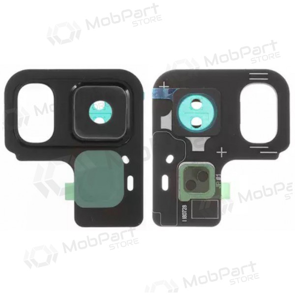Samsung A530F Galaxy A8 2018 Kameraglas (mit Rahmen) (Schwarz)