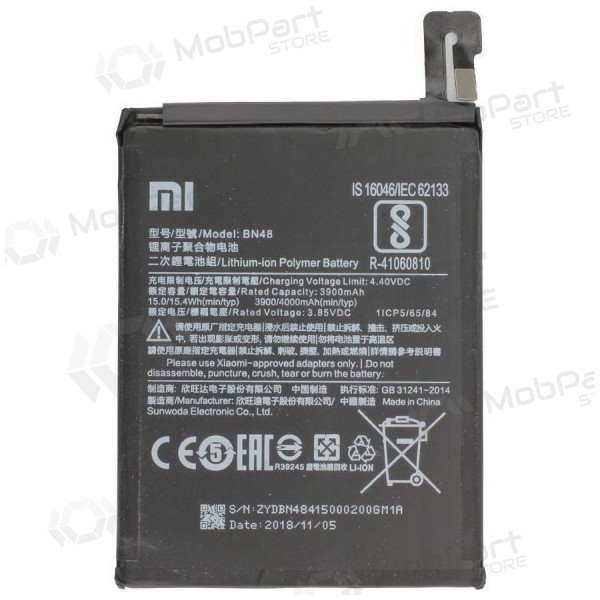Xiaomi Redmi Note 6 Pro, Redmi Note 5 Pro Batterie, akumuliatorius (BN48) (original) Xiaomi Redmi Note 6 Pro, Redmi Note 5 Pro Batterie, akumuliatorius (BN48) (original)
