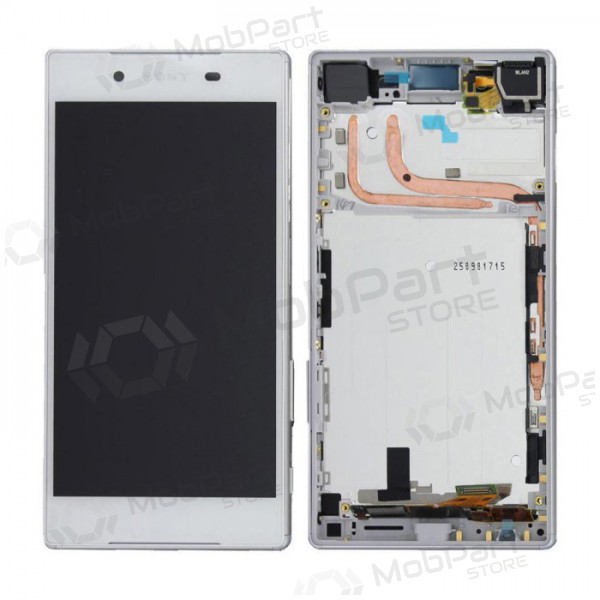 Sony E6603 / E6653 Xperia Z5 Display (Weiß) (mit Rahmen) (gebraucht grade A, original)