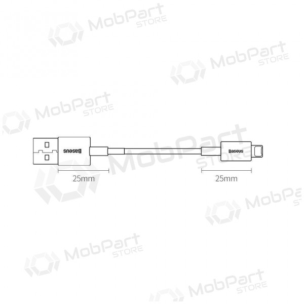 USB Kabel Baseus Superior Lightning 2.4A 0.25m (Weiß) CALYS-02