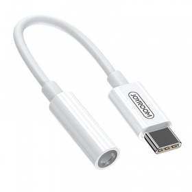 Audioadapter Joyroom SH-C1 USB-C auf 3.5 mm weiß.