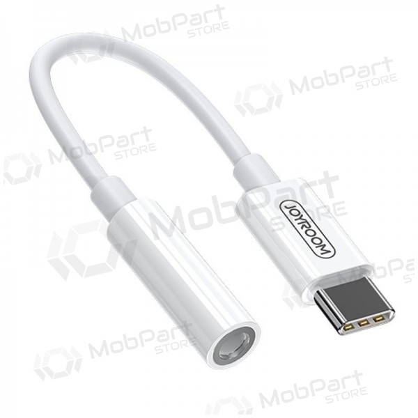 Audioadapter Joyroom SH-C1 USB-C auf 3.5 mm weiß.