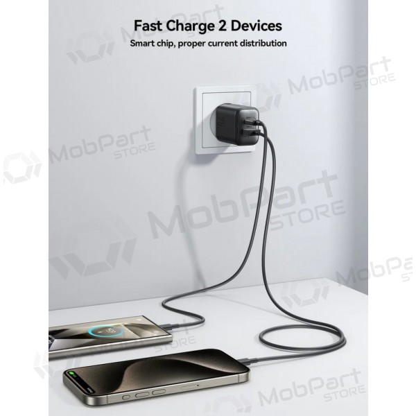 Ladegerät Joyroom JR-TCF13 USB-C/USB-A 25W Schwarz