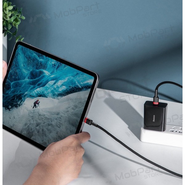 USB-C-Kabel Baseus Cafule CATKLF-ALG1 USB-C auf USB-C 2 m 100 W schwarz
