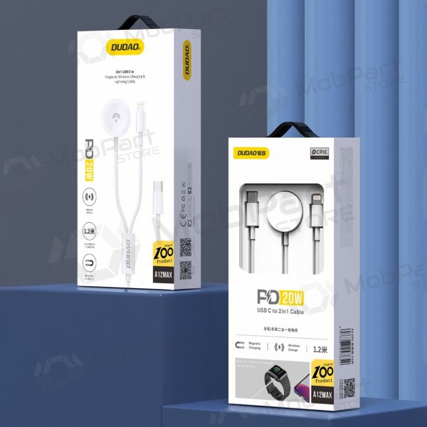 USB-C Kabel Dudao A12MAX-2in1 USB-C zu iWatch / Lightning 1.2 m