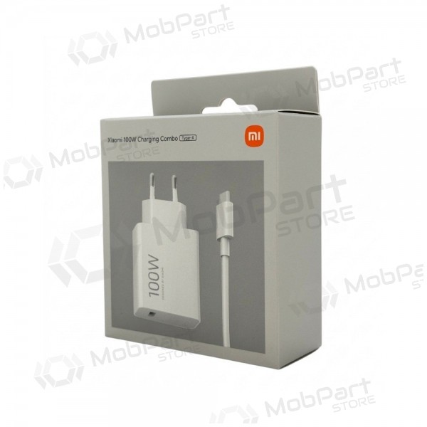 Telefonladegerät Xiaomi Charging Combo BHR095VEU 100 W USB-A mit USB-C Kabel weiß