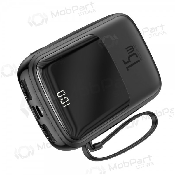 externe Batterie Power Bank Baseus Q Pow With Type-C Cable 10000mAh Schwarz PPQD-A01
