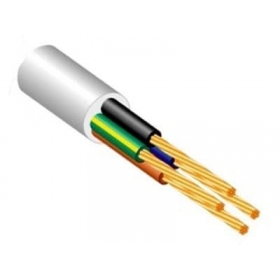 Flexibles Kabel Lietkabelis OMY BVV-F 5x6 mm² kupfer PVC flexibel.