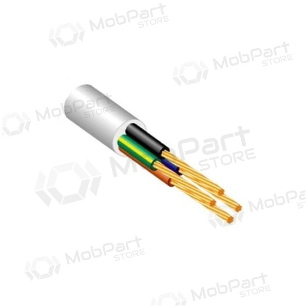 Flexibles Kabel Lietkabelis OMY BVV-F 5x6 mm² kupfer PVC flexibel.
