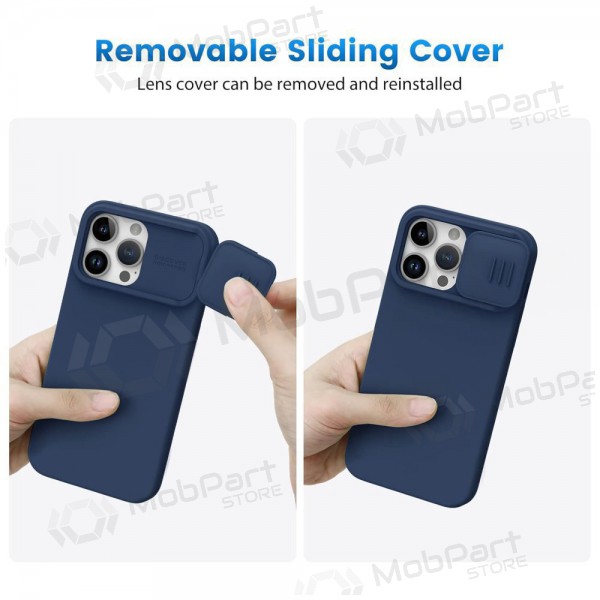 Apple iPhone 14 Plus Handyhülle „Nillkin Silicone“ (Dunkelblau)