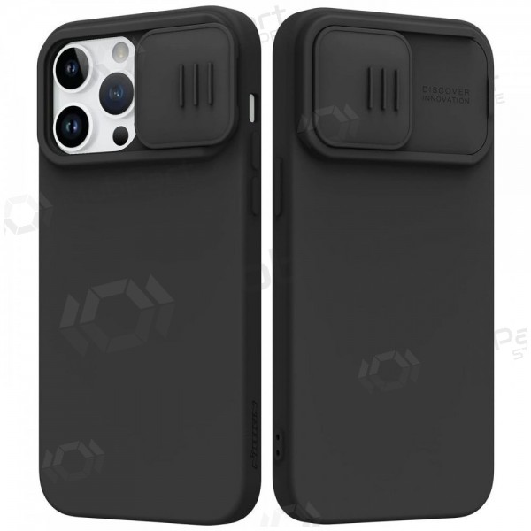 Apple iPhone 15 Plus Handyhülle „Nillkin Silicone“ (Schwarz)