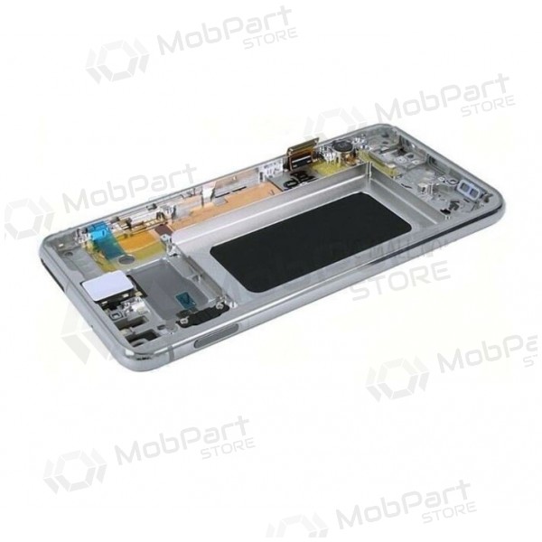 Samsung G970F Galaxy S10e Display (Prism White) (mit Rahmen) (gebraucht grade A, original)
