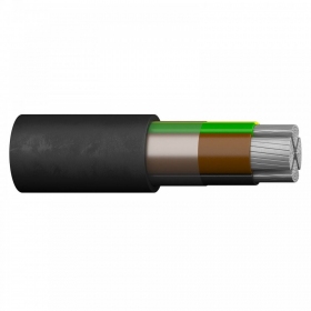 Leistungskabel Prysmian Group AXPK-PE 5x25 mm² aluminium XLPE CPR Eca 0.6/1 kV massivleiter