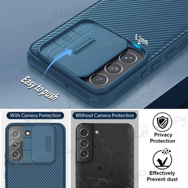 Samsung Galaxy S24 Handyhülle „Nillkin CamShield Pro“ (Blau)