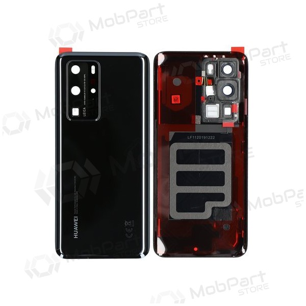 Huawei P40 Pro Rückseite Akkudeckel (Schwarz) (gebraucht grade C, original)