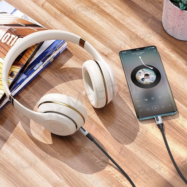 Audio-Kabel Borofone BL19 USB-C auf 3.5 mm schwarz